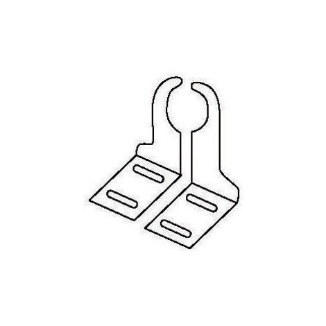 Fondital – Console radiateur à visser droite – Support robuste pour installation sécurisée – Compatible avec divers modèles de radiateurs