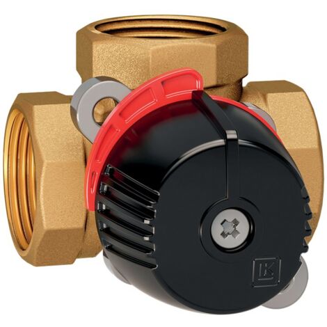 Thermador – Vanne mélangeuse 3 voies laiton femelle 1' – Corps en laiton – Compatible planchers chauffants – Température max 110°C