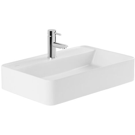 Vasque rectangulaire New Anco - Anconetti - 60x40cm - Blanc - Blanc