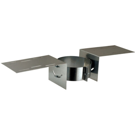 Poujoulat – Maintien au toit pour conduits inox et galvanisé Ø180 à 230mm – Finition haute et éléments inclus – Conduit de sortie de toit