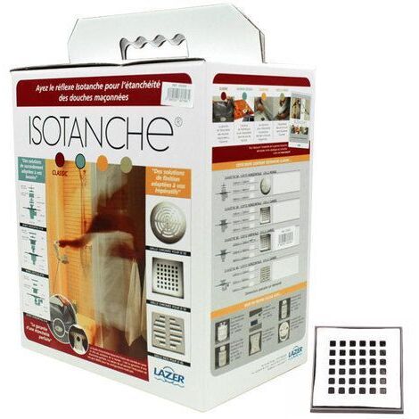 Bonde isotanche sortie horizontale - Grille carrée - Lazer - Film 1200x1200mm (1/4)