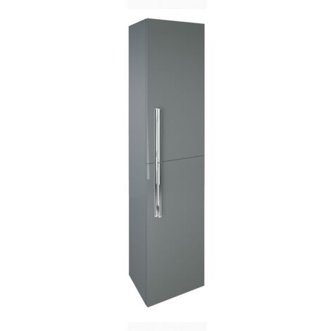 Colonne de salle de bain 2 portes réversibles – Finition anthracite – Dimensions 80x40cm – Design moderne pour espaces restreints – Anconetti