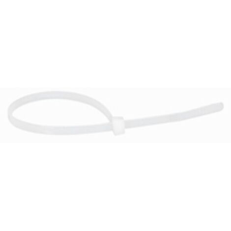 Boîte de 100 colliers Colring blanc à denture intérieure - 3,5 x 180 mm - 032038 - Legrand