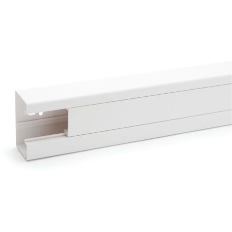 Obo Bettermann – Goulotte d’appareillage CLIDI 2m blanc 90x55mm – Montage intérieur pour câbles – Système discret pour installation efficace