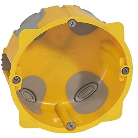 Legrand – Boîte d'encastrement monoposte 85mm – Profondeur 40mm – IP40 – Pour câbles 16-25mm – Installation verticale – Économie d'énergie 6 kWhep/m²/an - 1PD85mm