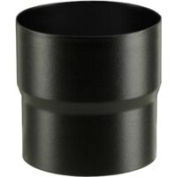 Poujoulat – Raccord fumisterie réduction émaillée noir 150/139 – Largeur 150mm – Angle d'inclinaison 45° – Pour installation en espaces confinés