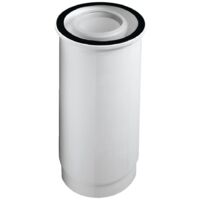 Conduit ubbink condensation gaz/fioul pptl/pvc telescopique blanc 80/125