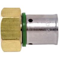 Sanitaire-Distribution – Raccord à sertir pour PER droit écrou libre F 20-15x21 – Pour installations sanitaires – Résistant à la corrosion – 44g