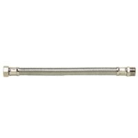 Flexible sanitaire 50cm MF 12x17 DN8 tresse/douille inox 1p