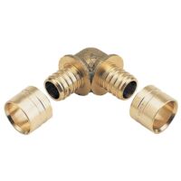 Coude pour tube PER 13x16 égal DN 16x16