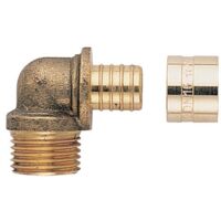 Coude pour tube PER 10x12 sortie mâle DN 12 12x17