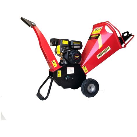 Electropower – Broyeur de végétaux thermique 6.5 CV – Moteur 4 temps – Diamètre de coupe 100 mm – Broyage rapide jusqu'à 5 m³/h