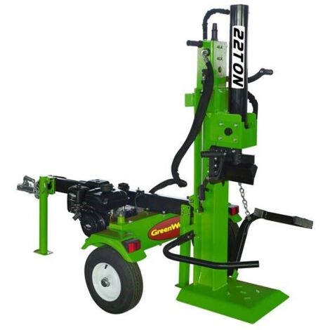 Greenwood – Fendeur de bûches thermique 22 Tonnes – Moteur Loncin 196cc – Longueur max de bûche 63 cm – Position de fendage verticale