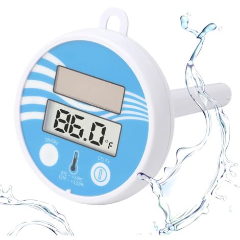 Termómetro Solar Luminoso Para Piscinas FORMIZON – Flotante, A Prueba De Agua IP68, Con Luz RGB Y Carga Solar/Type-C