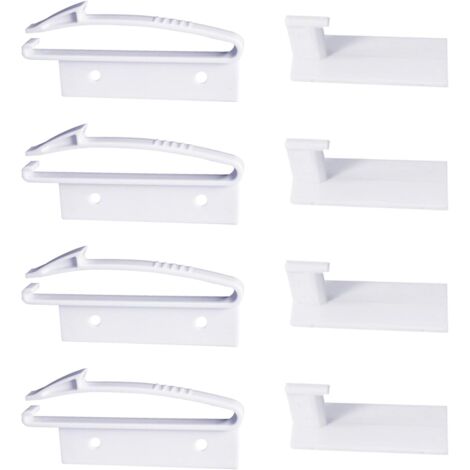 4 Cerraduras Invisibles Para Cajones De Seguridad Niños - Con Adhesivo 3M Fuerte - Necesita Espacio De Instalación (altura >3.3 Cm, Ancho 1.2-1.8 Cm)