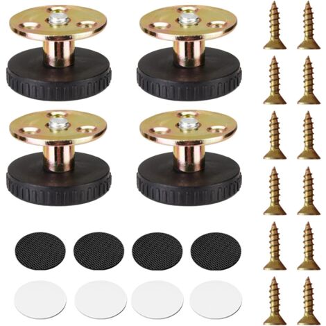 SKIR'CO 4 Patas De Plástico Negro Para Muebles, Altura 70 Mm, Patas Cónicas Para Muebles, Patas Cónicas Para Muebles, Patas Cónicas Para Muebles, Rosca M8, Tuercas Incluidas