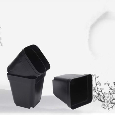 50 Acetas De Plástico Para Plantas Profundas, Acetas De 9.8 Pulgadas