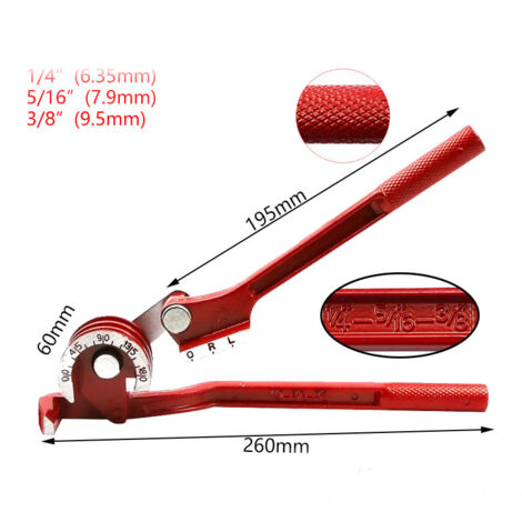 Doblador De Muelles Para Tubos PVC - Herramienta Manual, 420 Mm, 4 Puntos (16,20,25,32 Mm), Para Fontanería Y Electricidad