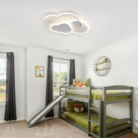 GOECO Plafonnier Nuage 32w Lampe de Plafond LED Créatif avec Dimmable Télécommande 3000-6500k , pour Salon, Chambre à Coucher, Chambre d'enfant