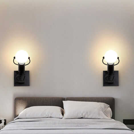 GOECO Applique Murale LED Vintage Métal - E27 Salon Chambre Escalier 220V