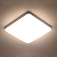 Goeco – Plafonnier LED carré 36W – 3300LM – lumière blanche naturelle 4000K – ultra-mince 3.5cm – pour salle de bain, cuisine, chambre, couloir, garage