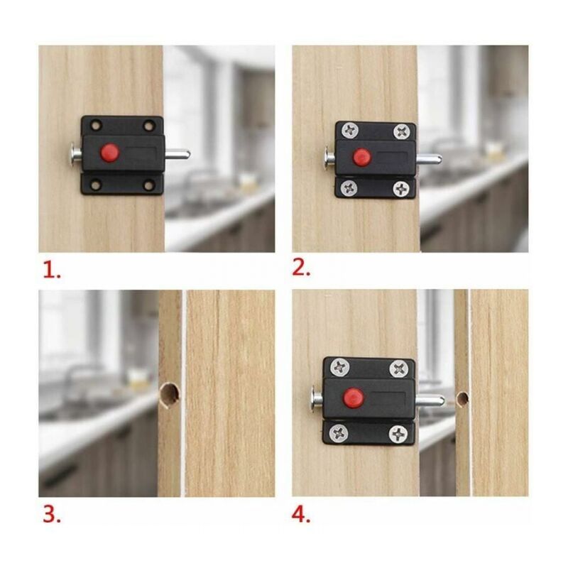 Pestillos Automáticos Para Puertas - Aleación De Aluminio, Cierre Automático, Fácil Instalación