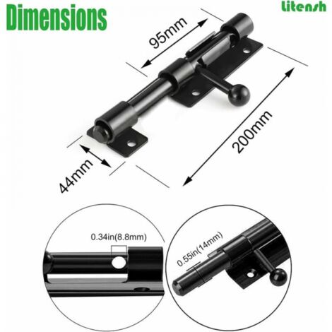Perno De Puerta Corredera Cromado Wilko – 100 Mm (4″) – Alta Resistencia – Acabado Pulido