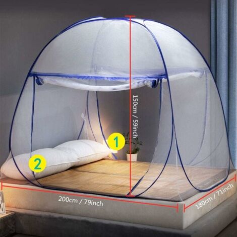 Mosquitera Portátil Para Cama Individual - Verde, Ideal Para Camping, Viajes, Fácil De Montar Y Llevar