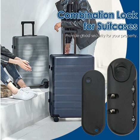 VBESTLIFE Serrures à bagages Serrure à combinaison à 3 chiffres pour