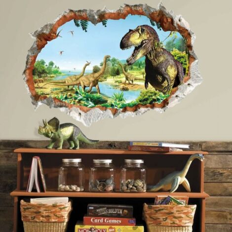 Vinilos Decorativos De Tela Con Diseño De Dinosaurios En Acuarela Para La Habitación De Un Bebé. - España