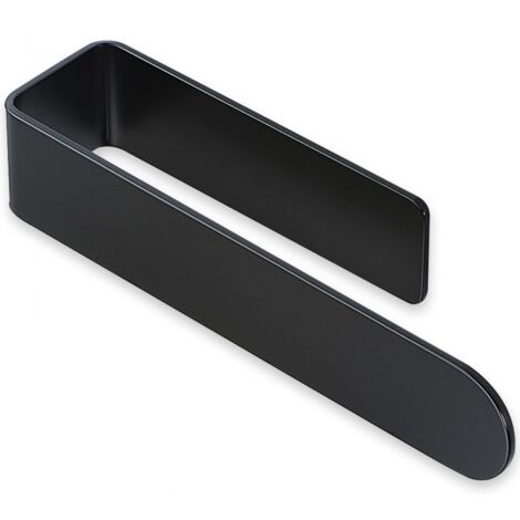 Toallero de baño negro de 37 cm, toallero adhesivo, toallero de cocina, toallero Sus304
