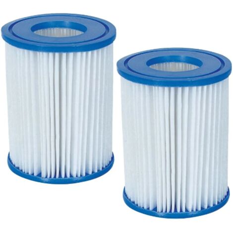Juego de 2 cartuchos filtrantes Bestway II 136x106mm, cartuchos filtrantes para piscinas (1/3)