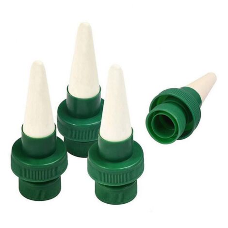 Dispensador automático de riego de agua para plantas, cabezal cónico de cerámica, riego por goteo para jardín, planta de interior, 4 Uds.