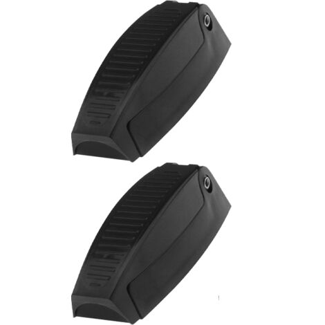 2 piezas de ganchos de soporte de pestillo de puerta, 2 piezas de almacenamiento de remolque de RV, material duradero, fácil de instalar, caravana, remolque, negro (1/5)