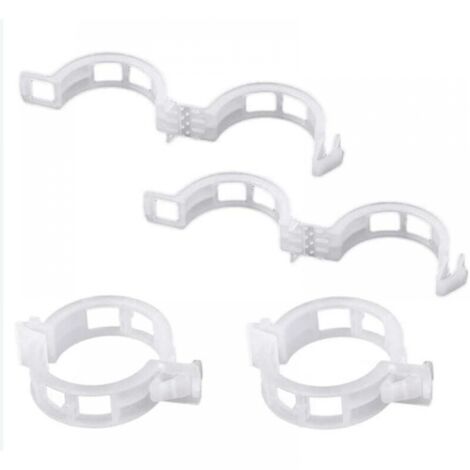 Sourcing Map PVC Agua Tubería Abrazaderas Clips, 32mm TV Bandejas Tubo