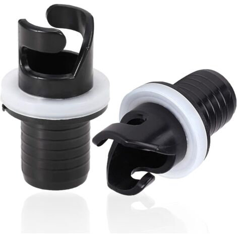 Adaptador de manguera para bomba de pie de barco, adaptador de válvula HR, 2 uds., válvulas inflables, adaptador de manguera para bomba de kayak inflable, adaptador de válvula de aire de plástico
