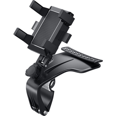Soporte para teléfono de coche con clip de resorte ajustable de 360° para teléfonos inteligentes de 3 a 7 pulgadas Soporte para teléfono de coche con clip de resorte ajustable de 360° (1/5)
