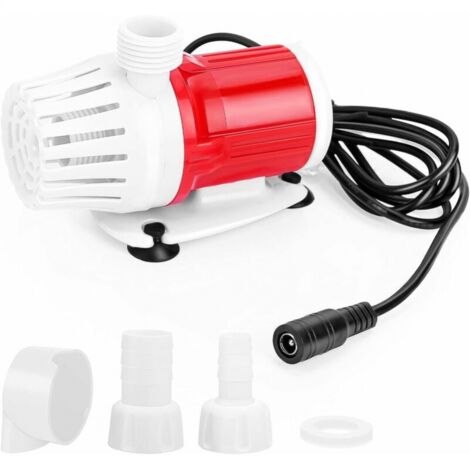 Bomba sumergible DC 12V 20W, bomba de agua de acuario portátil, bombas de alto flujo 1200L/H, bomba anfibia para estanque doméstico, fuente de pecera (1/5)