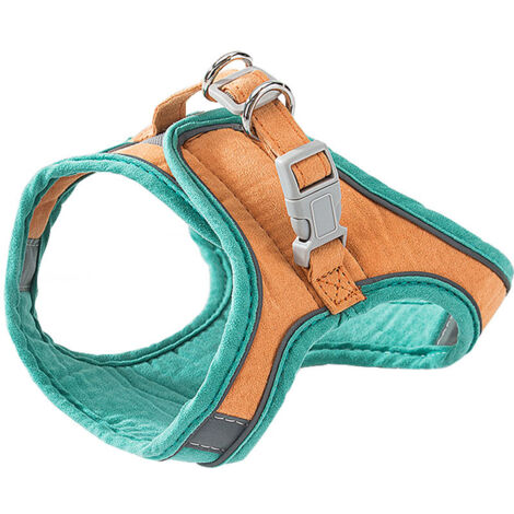 Arnés y correa para gatos, chaqueta cómoda para pasear gatos con correa, chaleco para gatos con correa y arnés para el pecho anticaída (2-4 kg) (M)