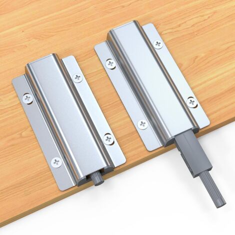 Cerradura magnética para puerta corredera, cerradura magnética para cierrapuertas de gabinete, paquete de 2