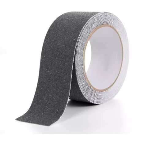 Cinta Antideslizante para Escaleras Exteriores de 5 cm x 5 m, Escaleras Autoadhesivas Antideslizantes, Cinta de tracción Antideslizante, Evita que los Ancianos, niños y Mascotas se resbalen, Gris (1/5)
