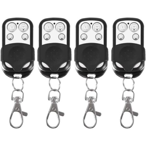 4 controles remotos universales, clon de abre-puertas de garaje eléctrico, controles remotos de repuesto de 433 MHz, controles remotos inalámbricos (1/5)