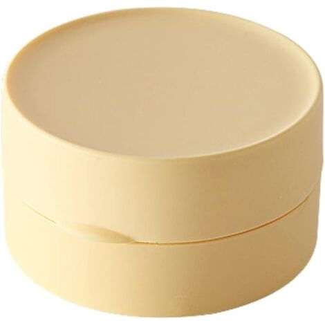 1 jabonera de viaje pequeña de color amarillo, jabonera resistente e impermeable para senderismo, duchas, baños, escuelas y gimnasios (1/5)
