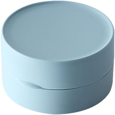 1 pequeño recipiente de jabón de viaje azul, recipiente de jabón resistente a prueba de fugas para senderismo, duchas, baños, escuelas y gimnasios (1/5)