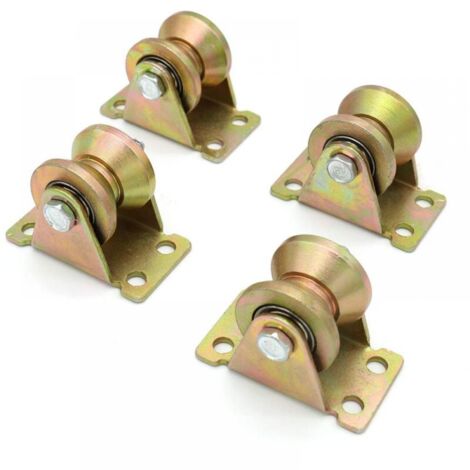 Ruedas con ranura en V de colores, ruedas para puertas corredizas, utilizadas para puertas corredizas, carros mecánicos, bancos de trabajo móviles, 30 mm (1/5)