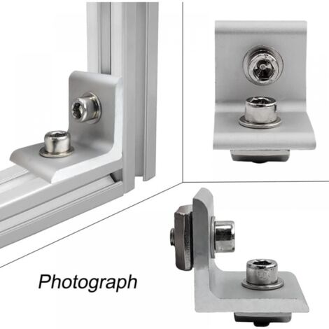 20 Piezas Conectores En Ángulo, Ángulos Metálicos De Acero Inoxidable 90 Grados 40 X 40 Mm Angulos Pequenos Con 80 Tornillos Para Montaje De Soporte En Angulo Muebles Mesa Silla Estanteria Plata 85608482