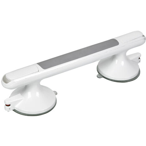 Barra de agarre de plástico para bañera, barra de agarre para ducha con ventosa, barra de agarre de pared con ventosa (1/5)