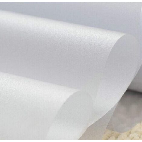 Película opaca para ventana, película electrostática para privacidad, película de vidrio anti-UV, película opaca mate para baño, dormitorio, cocina, 45 x 200 cm