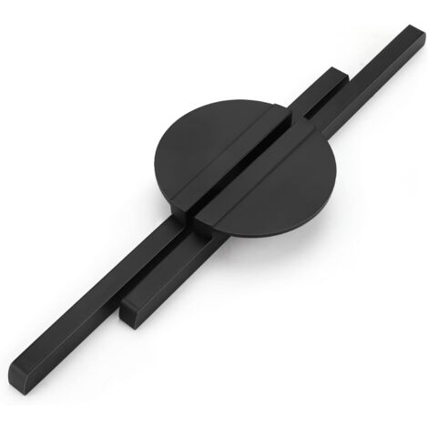 Juego de 2 tiradores para muebles de cocina con distancia entre centros de 160 mm, color negro, semicircular, para puerta y cajón. (1/5)