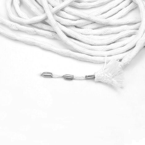 Cable de plomo para cortina de 10 m, trenzado, para alfombra de baño, cortina de ducha, mantel y mosquitera (20 g/m)
